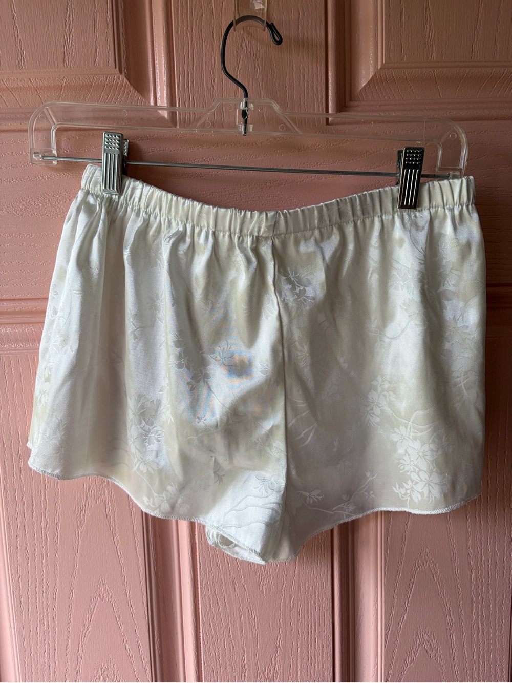 Vintage Ivory Floral Lace-Trim Chemise - Picture 2 of 10
